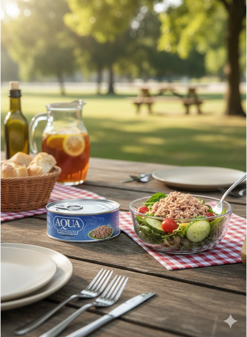 AQUA PREMIUM Shredded Tuna Light Meat easy open 140grams Pack of 3 - Image 3